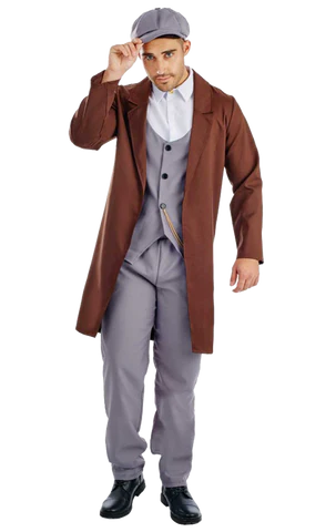 Mens Peaky Blinders Gangster Costume